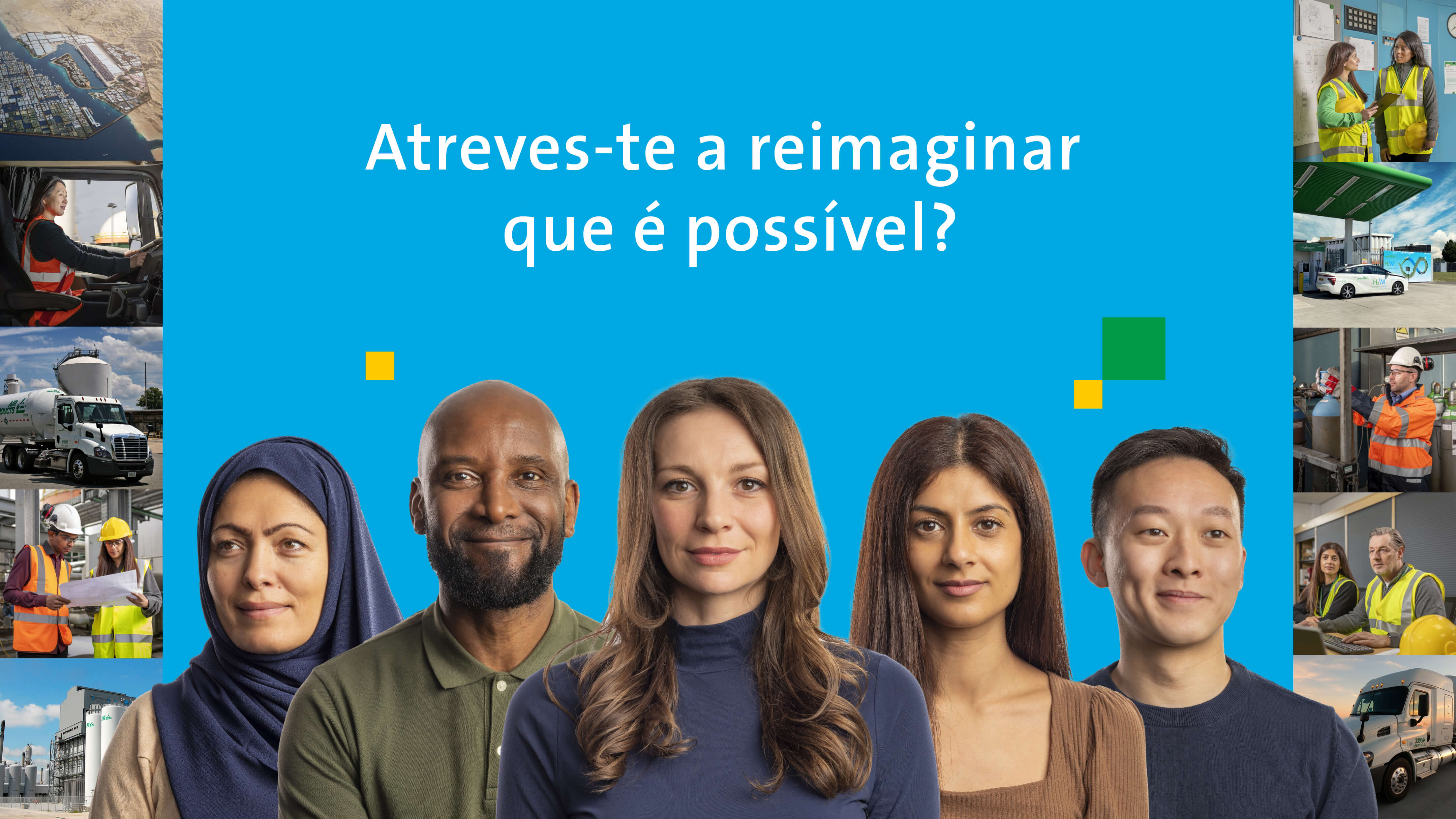 Diverse group of employees | Ready to reimagine what's possible?